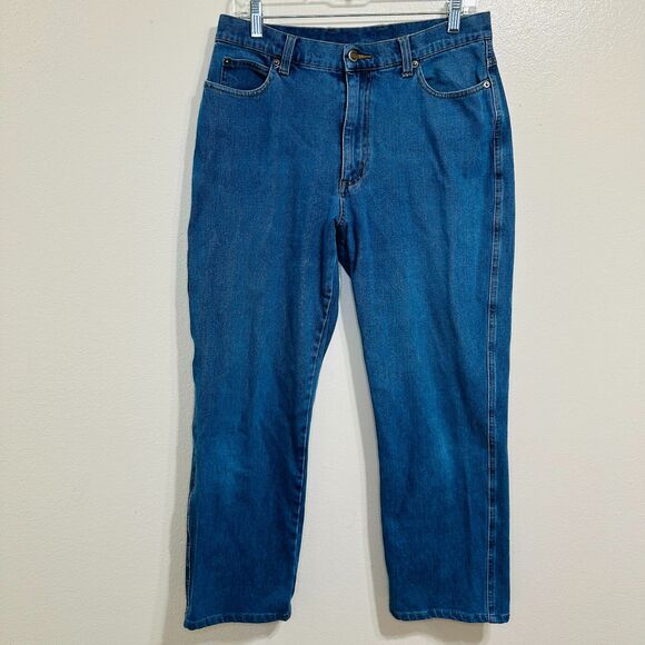 Denim & Co Crosstretch Women's Size 12 Blue Jeans Casual Classic Mid Rise Jeans - Picture 1 of 4